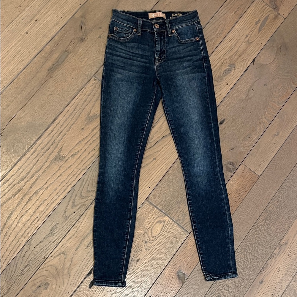 7 for all mankind size 23 skinny jeans